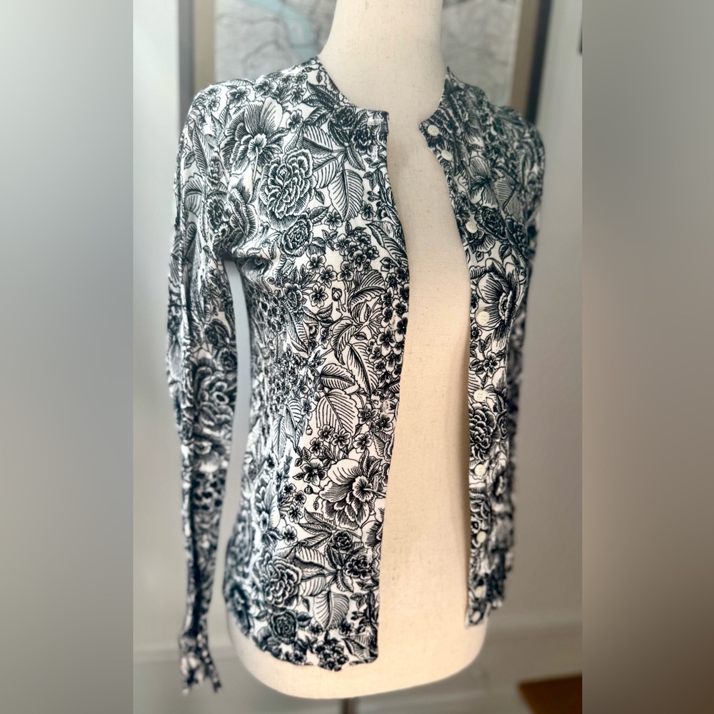 Jcrew floral Caryn Cardigan